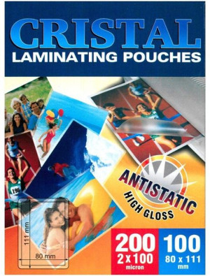 Folia laminacyjna do laminowania 80x111mm 100mic