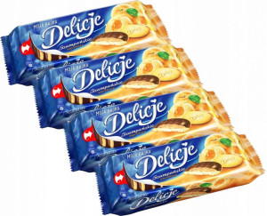 Ciastka Delicje szampańskie morelowy 147g x 24