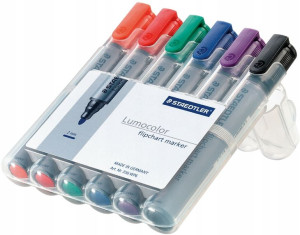 Marker do flipchartów Staedtler Lumocolor 2mm 6szt