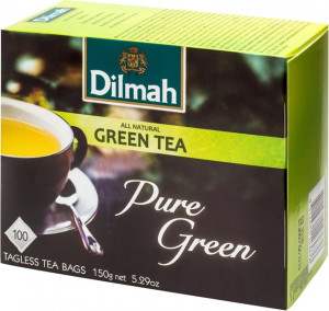 Herbata zielona w torebkach Dilmah Pure 100szt
