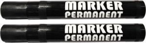 Marker do metalu plastiku papieru wodoodporny x2