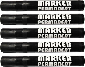Marker do metalu plastiku papieru wodoodporny x5