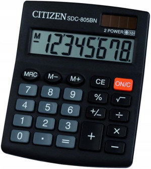 Kalkulator biurowy biura CITIZEN SDC-805NR 8-cyfr