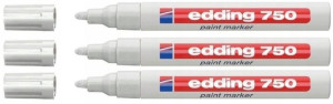 Marker lakierowy EDDING 750 biały 3 SZTUKI PAKIET
