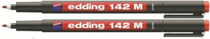 Marker niezmywalny folii Edding 142M czerwony x2
