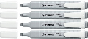 Zakreślacz Stabilo Swing Cool mglisty szary x4 szt