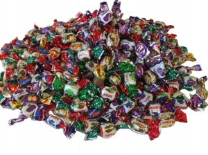 Cukierki Mini Nikomag Karmelki OWOCOWE 2kg