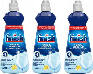 Płyn nabłyszczający zmywarek Finish Rinse 400ml x3