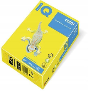 Papier ksero A4 500 arkuszy 80g Mondi IQ żółty