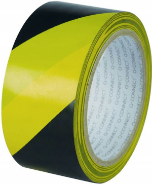 Taśma ostrzegawcza samoprzylepna Q-Connect 48mmx20