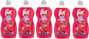 Pur Sekrety Świata Malina Płyn do Naczyń 1,2L x5
