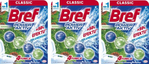 Zawieszka do WC Bref Power Activ sosna 3x50g