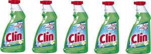CLIN płyn do szyb zapas Jabłko 500ml x 5