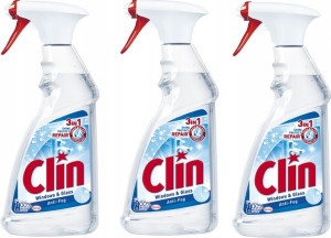 Clin Antypara Anti-Fog Płyn Mycia Szyb Okien x 3