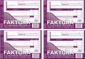 Faktura Bez Vat Dla Zwolnionych Z Podatku A5 X4