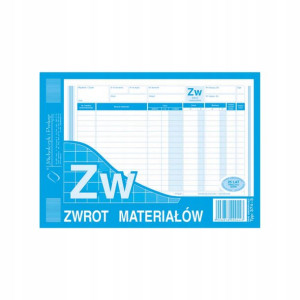 ZW zwrot materiałów A5 374-3 MIP