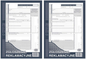 Druk zgłoszenie reklamacyjne protokół A4 x2