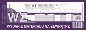 WZ wydanie materiałów na zewnątrz 1/2 A4/80 361-0