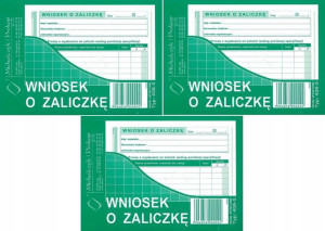 Druk Wniosek o Zaliczkę 408-5 x3