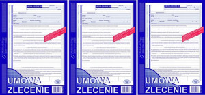 Druk bloczek umowa zlecenie Mipro A4 511-1U x3