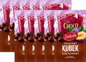 Kisiel Delecta Choco śliwkowy z czekoladą 10x32g