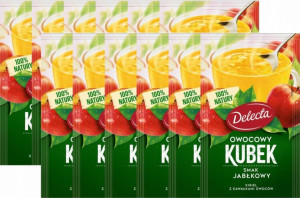 Kisiel Delecta z kawałkami owoców jabłkowy 12x30g