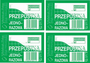 Przepustka jednorazowa Michalczyk i Prokop A7 x4