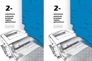 F-111-2 2-odcinkowe polecenie przelewu 200 kartek