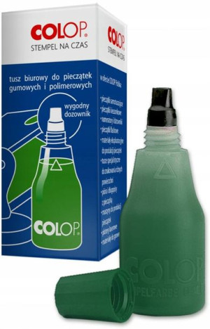 Tusz do pieczątek i stempli zielony Colop 25 ml