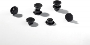 Magnesy do tablic średnica 15mm czarne 20 sztuk