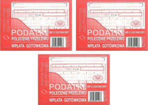 Druk Podatki polecenie przelewu/wpł.got. A6 80k x3