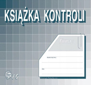 Książka kontroli A5 P-10u Michalczyk & Prokop