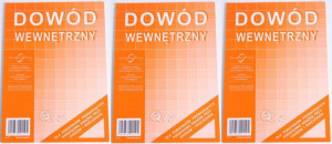 DOWÓD WEWNĘTRZNY dla prowadzących KPiR A5 K12 3szt