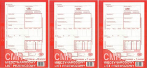 CMR oryginał 5 kopie A4 800-3 MIP 3szt