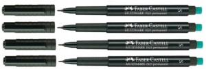 CIENKOPIS FOLIOPIS czarny Faber Castell S 0,4mm x4