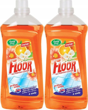 Płyn uniwersalny Floor Gold Drop orange 1.5l x 2