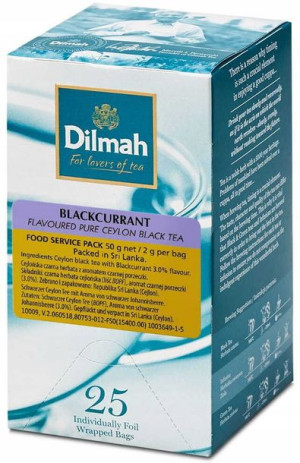 Herbata czarna Dilmah czarna porzeczka 25szt x 2 g