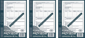 Druk Formularz przyjęcia odpadów E03-3 3szt
