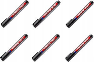 Marker permanentny edding 300 1.5-3mm czarny x 6