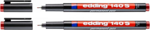Marker permanentny edding 140S 0.3mm czerwony x 2