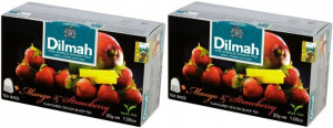 Herbata czarna Dilmah mango i truskawka 40sz