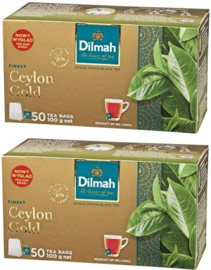 Herbata czarna Dilmah Ceylon Gold 100szt torebki
