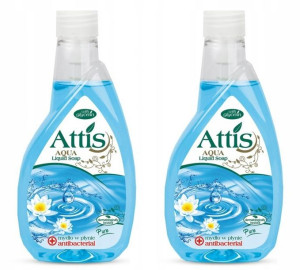 Mydło Attis Gold Drop antybakteryjne 400 ml x 2