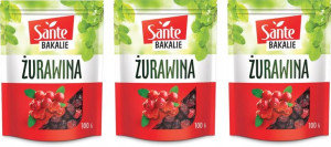 Żurawina Sante wielkoowocowa 100g x 3