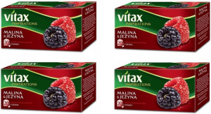 Herbata owocowa Vitax malina i jeżyna 80szt x 2g