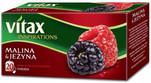 Herbata owocowa Vitax malina i jeżyna 20szt x 2g