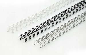 Grzbiety do bindowania 9.5mm drut 200szt czarny