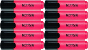 Zakreślacz Office Products ścięta czerwony x 10