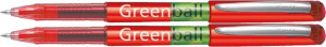 EKO DŁUGOPIS KULKOWY PILOT Greenball CZERWONY x2