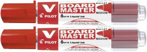 MARKER SUCHOŚCIERALNY PILOT V-BOARD czerwony x2